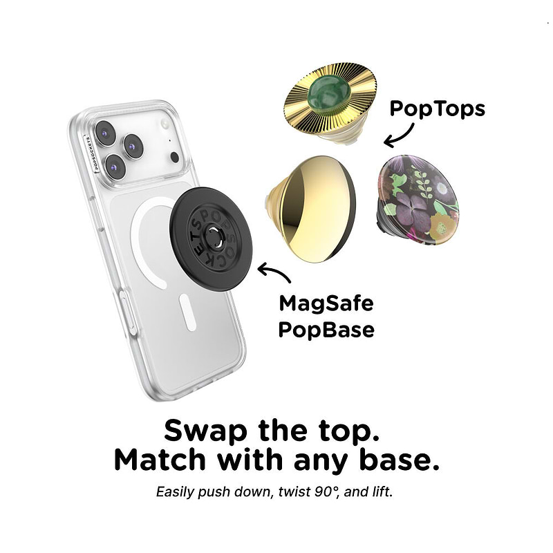 Enamel Golden Bauble &mdash; PopTop image number 1