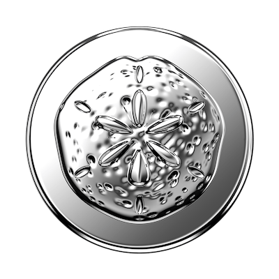 Secondary image for hover Enamel Silver Dollar &mdash; MagSafe PopGrip