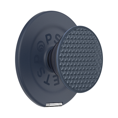 Aluminum Knurl Navy &mdash; MagSafe Kick-Out Grip & Stand