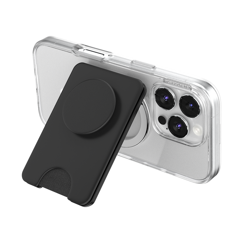 Black &mdash; MagSafe Kick-Out PopWallet+ & Stand image number 16