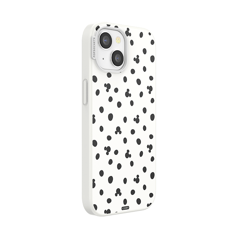 White Mickey Polka Dot &mdash; iPhone 15 MagSafe Case image number 1