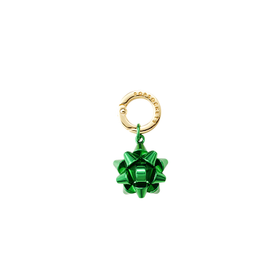 Gift Bow Green &mdash; Phone Charm