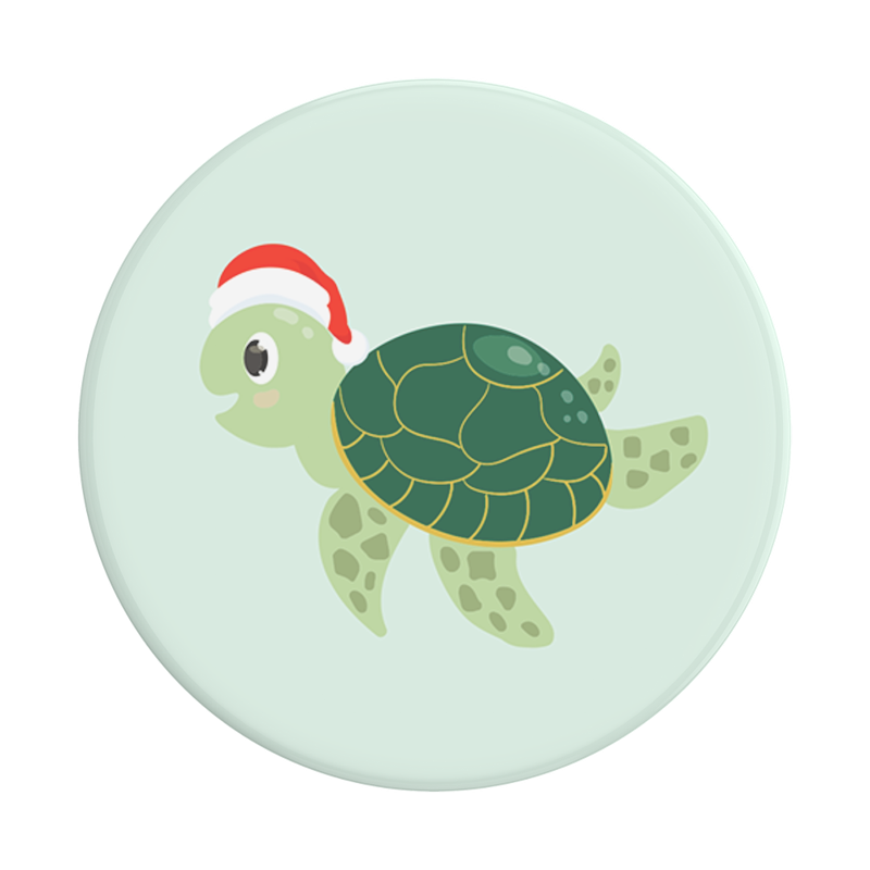 Santa Turtle — Adhesive PopGrip image number 1
