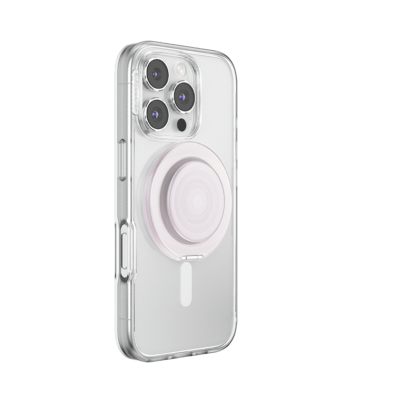 White Opalescent  &mdash;  MagSafe Kick-Out Grip & Stand image number 1