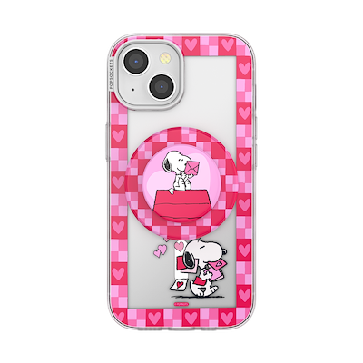 Snoopy's Love Notes &mdash; iPhone 15 MagSafe Case