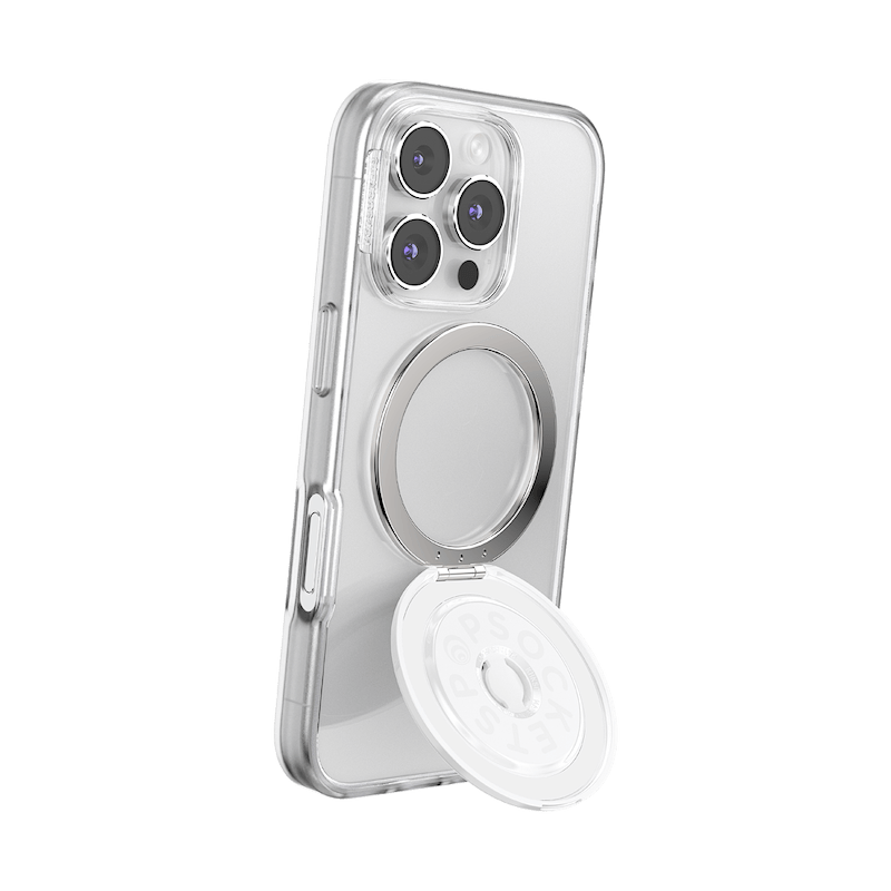 Glossy White &mdash; MagSafe Kick-Out Grip & Stand image number 9