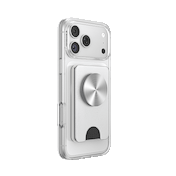 Silver Radial &mdash; MagSafe Kick-Out PopWallet+ & Stand image number 2