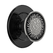 Enamel Hammered Sun Black &mdash; MagSafe PopGrip image number 1