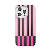 Pop of Pink Stripe &mdash; iPhone 14 Pro MagSafe Case image number 1