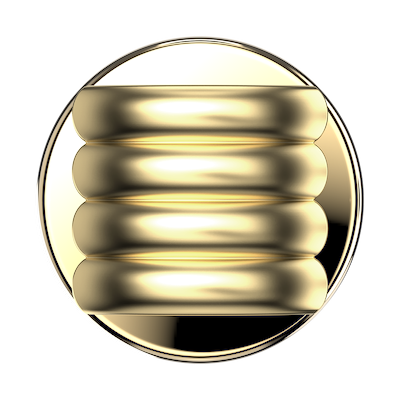 Secondary image for hover Enamel Puffy Stack Gold &mdash; MagSafe PopGrip