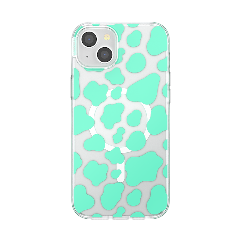 Turquoise Cow Cow&nbsp; &mdash; iPhone 15 Plus MagSafe Case image number 0