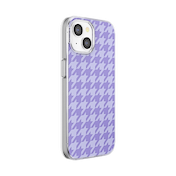 Lilac Houndstooth &mdash; iPhone 15 MagSafe Case image number 2