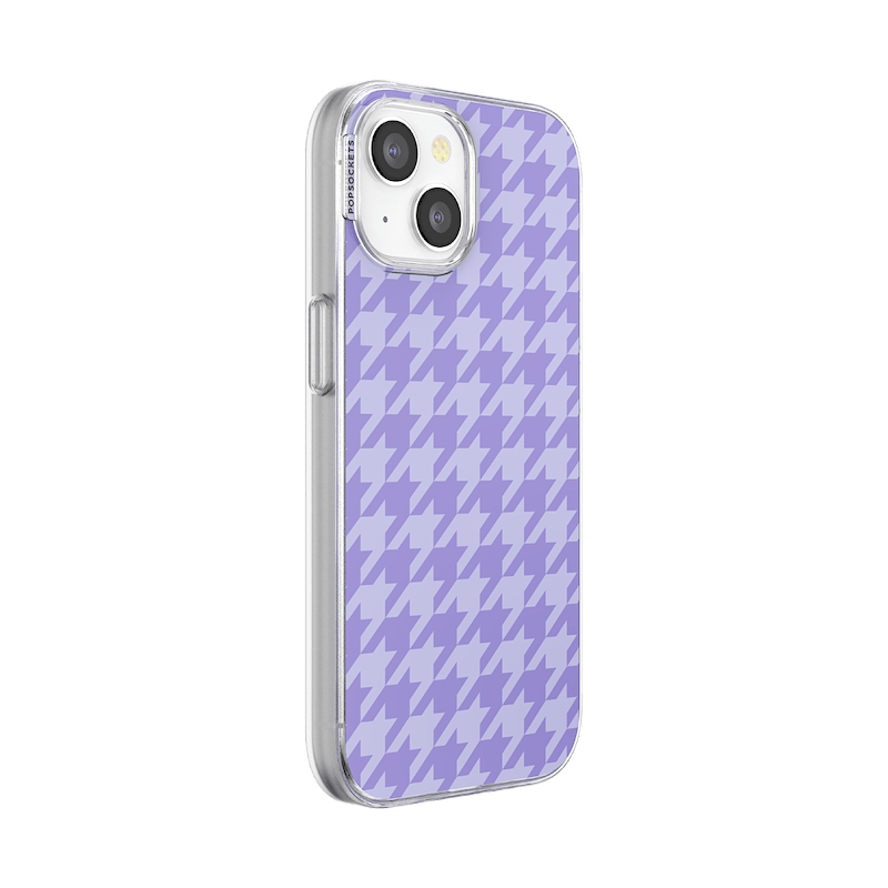 Lilac Houndstooth &mdash; iPhone 15 MagSafe Case image number 1