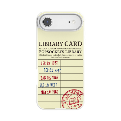 PopSockets Library Card &mdash; iPhone Air MagSafe Case