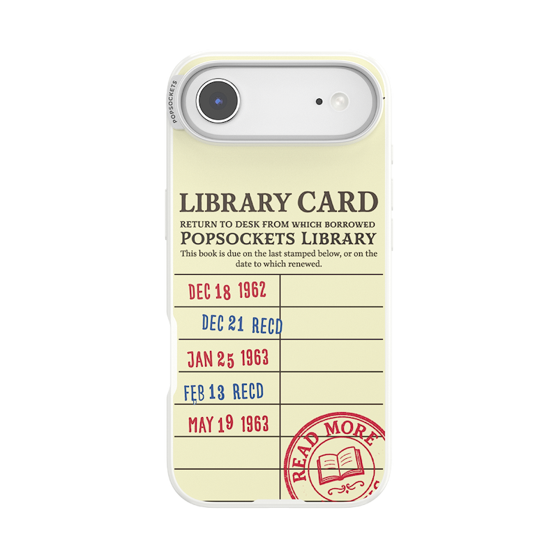 PopSockets Library Card &mdash; iPhone Air MagSafe Case image number 0