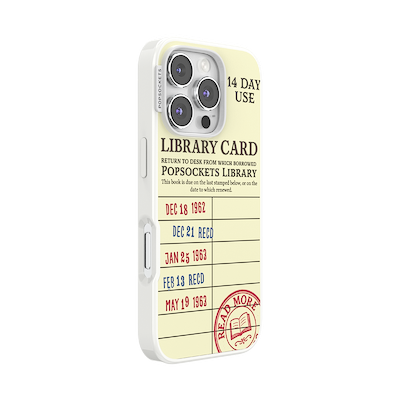 Secondary image for hover PopSockets Library Card &mdash; iPhone 16 Pro MagSafe Case