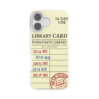 PopSockets Library Card &mdash; iPhone 17 MagSafe Case
