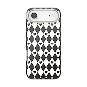 Harlequin Hearts Black &mdash; iPhone Air MagSafe Case image number 1
