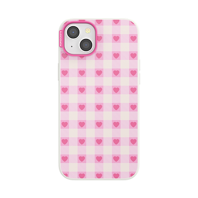 Blush Gingham &mdash; iPhone 15 Plus MagSafe Case