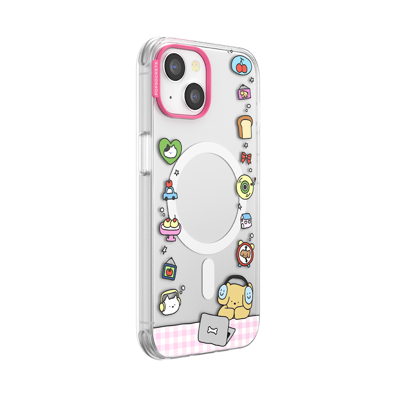 Dog Typing &mdash; iPhone 14 MagSafe Case image number 1