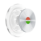 Backspin Aluminum 45rpm Silver &mdash; MagSafe PopGrip image number 1