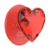 Crystal Heart Rosso &mdash;  MagSafe PopGrip image number 1
