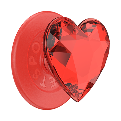 Crystal Heart Rosso &mdash;  MagSafe PopGrip