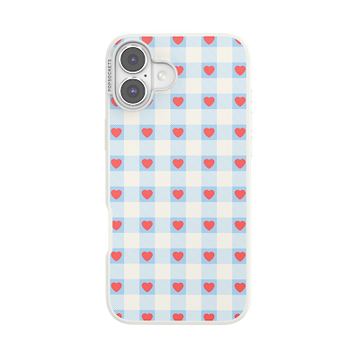 Berry Sweet Gingham &mdash; iPhone 16 Plus MagSafe Case
