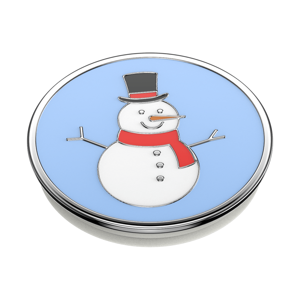 Enamel Snow Man &mdash; Adhesive PopGrip image number 2