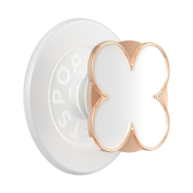 Enamel Clover Rose Gold &mdash; MagSafe PopGrip image number 0