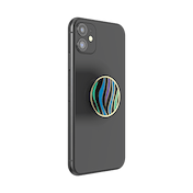 Enamel Wild Stripe Black &mdash; Adhesive PopGrip image number 4