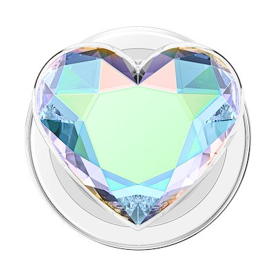 Secondary image for hover Iridescent Dichroic Heart — MagSafe PopGrip