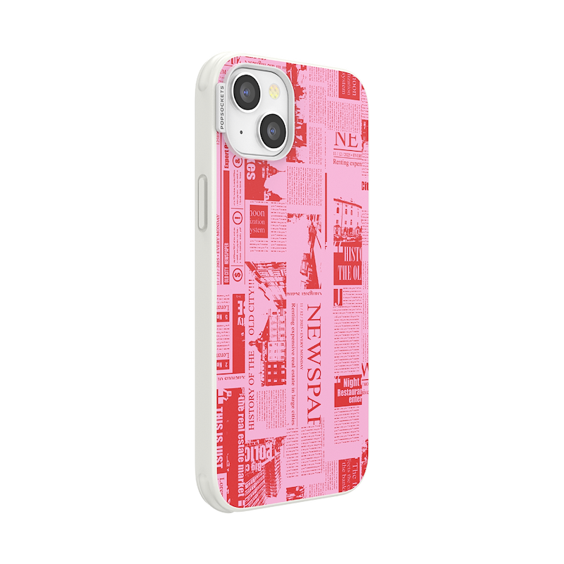 Hot off the Press Pink &mdash; iPhone 14 Plus MagSafe Case image number 1