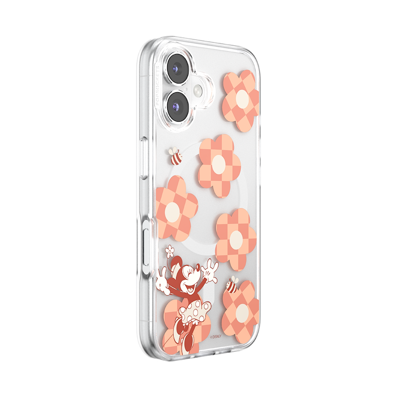 Minnie Checkered Flower &mdash; iPhone 16 MagSafe Case image number 1