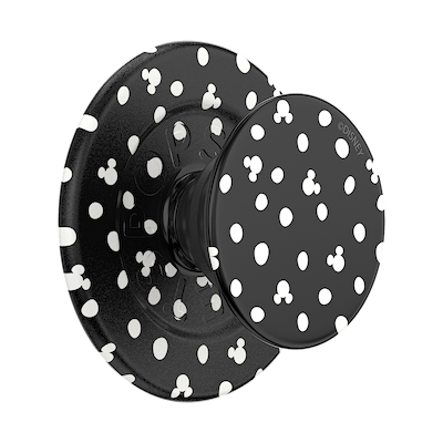 Mickey Polka Dot Black &mdash; MagSafe PopGrip