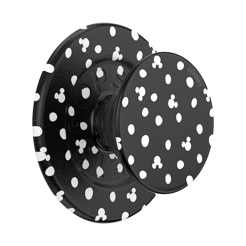 Mickey Polka Dot Black &mdash; MagSafe PopGrip image number 0