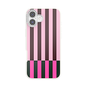 Pop of Pink Stripe &mdash; iPhone 16 Plus MagSafe Case image number 1