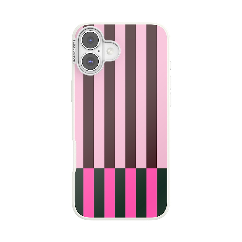 Pop of Pink Stripe &mdash; iPhone 16 Plus MagSafe Case image number 0