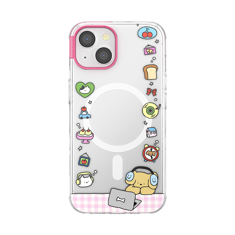 Dog Typing &mdash; iPhone 14 MagSafe Case image number 0