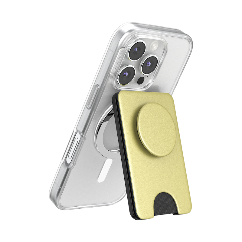 Painted Gold &mdash; MagSafe Kick-Out PopWallet+ & Stand image number 1