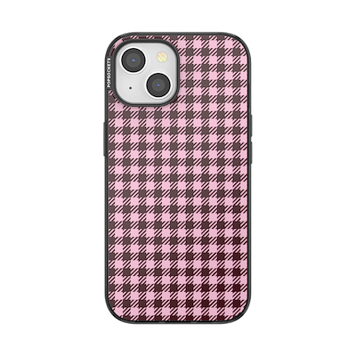 Black Cherry Gingham &mdash; iPhone 15 MagSafe Case