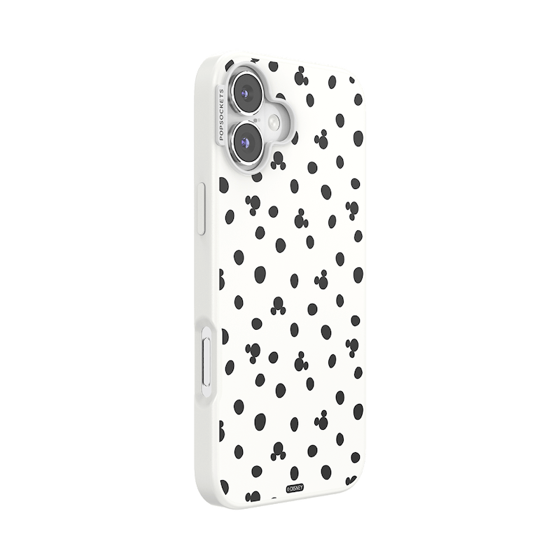 White Mickey Polka Dot &mdash; iPhone 16 Plus MagSafe Case image number 1