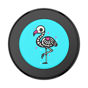 Goth Flamingo &mdash; MagSafe PopGrip image number 2
