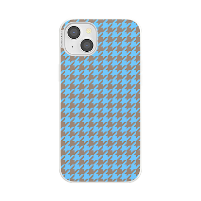 Houndstooth Bleige &mdash; iPhone 14 Plus MagSafe Case