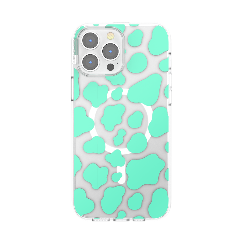Turquoise Cow Cow &mdash; iPhone 13 Pro Max MagSafe Case image number 0