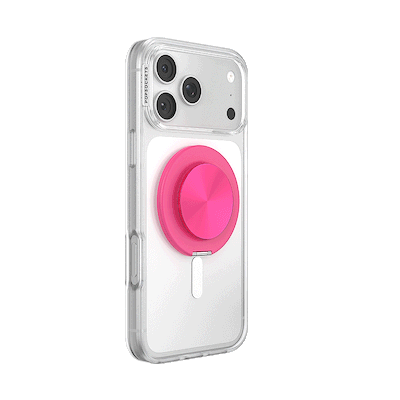 Secondary image for hover Aluminum Fuchsia &mdash; MagSafe Kick-Out Grip & Stand