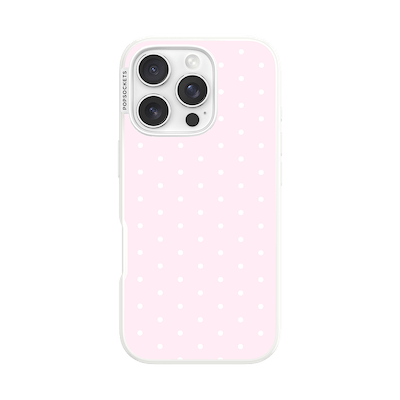 Blush Pink PolkaDot &mdash; iPhone 16 Pro MagSafe Case