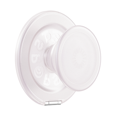 White Opalescent  —  MagSafe Kick-Out Grip & Stand