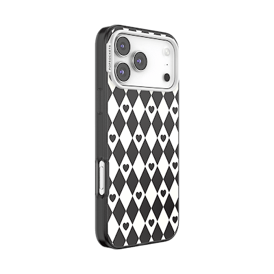 Secondary image for hover Harlequin Hearts Black — iPhone 17 Pro Max MagSafe Case