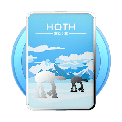Secondary image for hover Enamel Welcome To Hoth — MagSafe PopGrip
